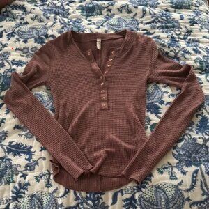 Free People Maueve Long Sleeve Tee XS